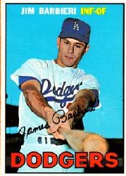 1967 Topps Baseball Cards      076      Jim Barbieri RC